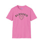Blessed w/Heart (Floral) Adult T-shirt