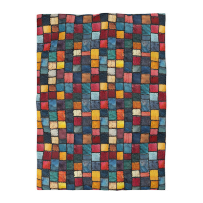 Patch Pop Microfiber Duvet Cover