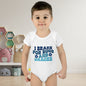 I Brake For Bugs and Snacks Infant Baby Rib Bodysuit