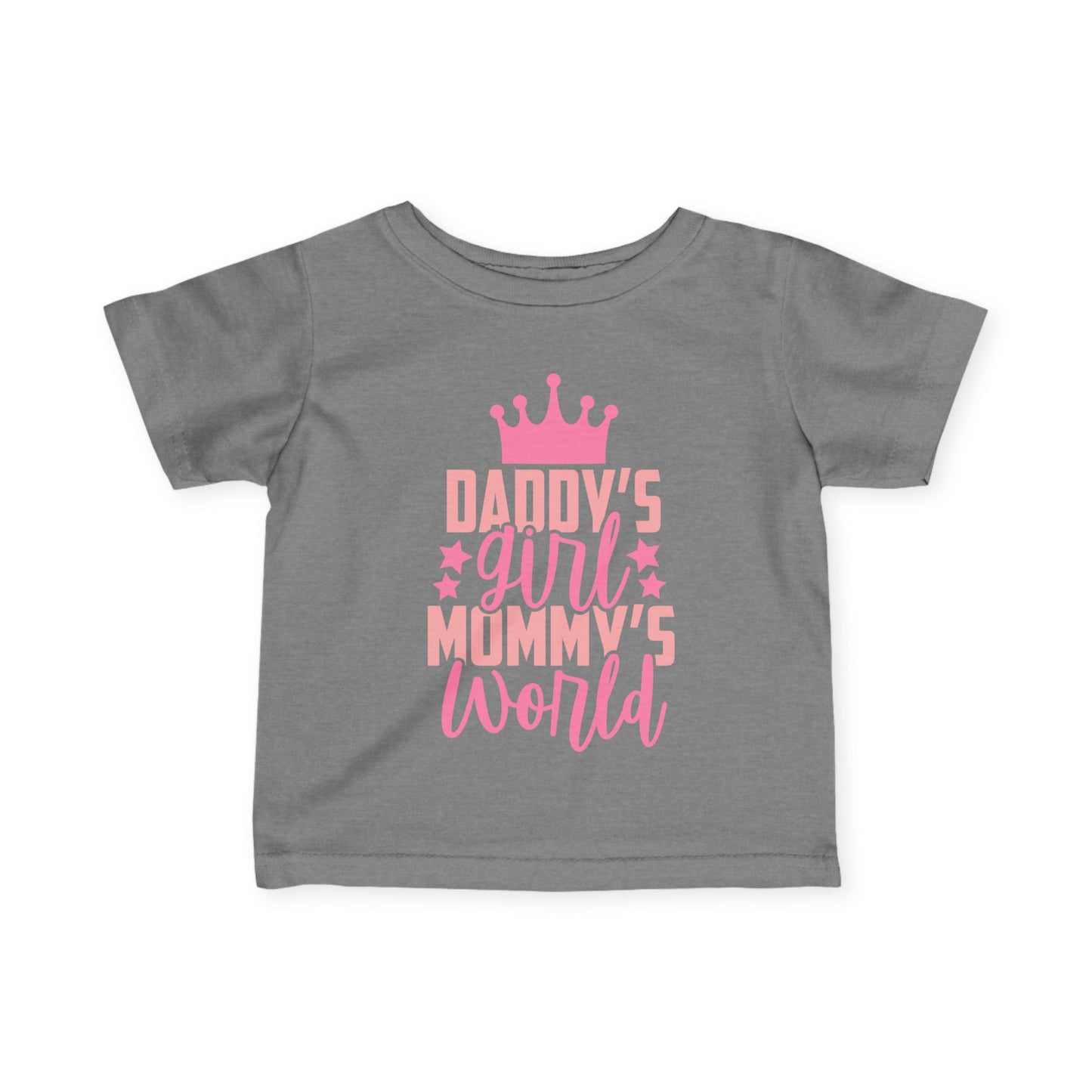 Daddy's Girl Mommy's World Infant Soft T-Shirt