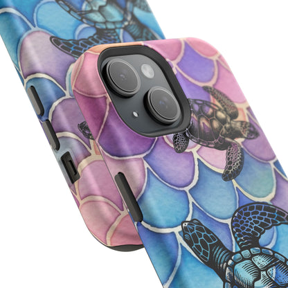 Sea Turtle Silhouette MagSafe® Compatible Tough Case for iPhone