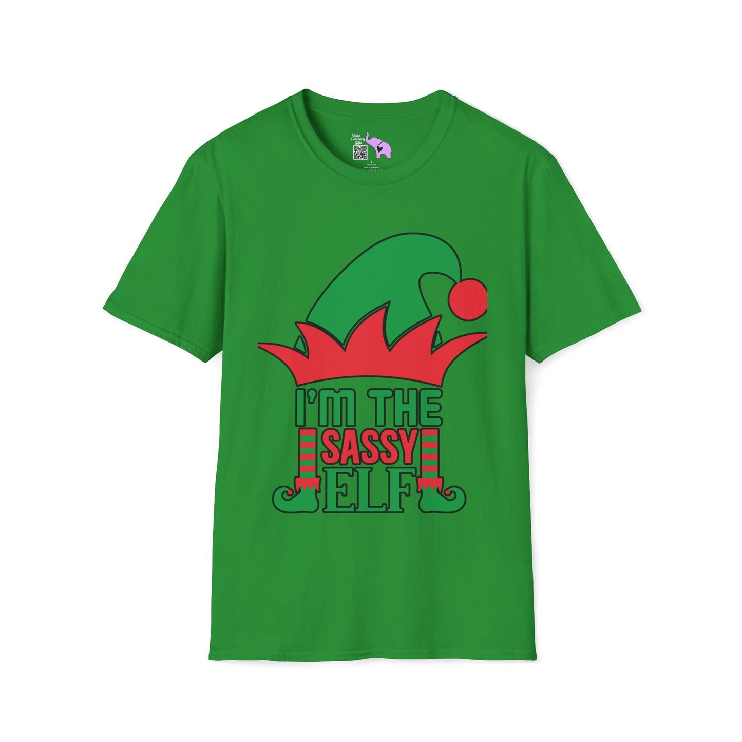 I'm The Sassy Elf Adult T-shirt (Custom Name Available!)