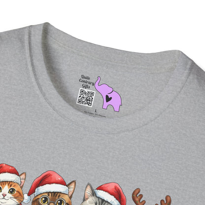 Santa Claus Cats Adult T-shirt