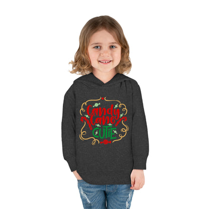 Candy Cane Cutie Toddler Pullover Fleece Hoodie