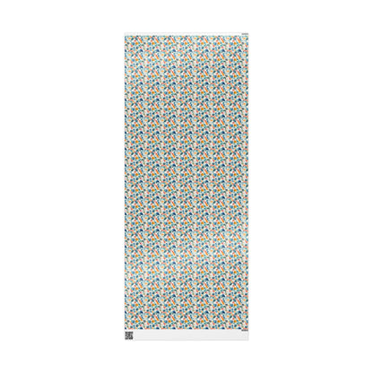 Watercolor Pebble Terrazzo  Wrapping Paper