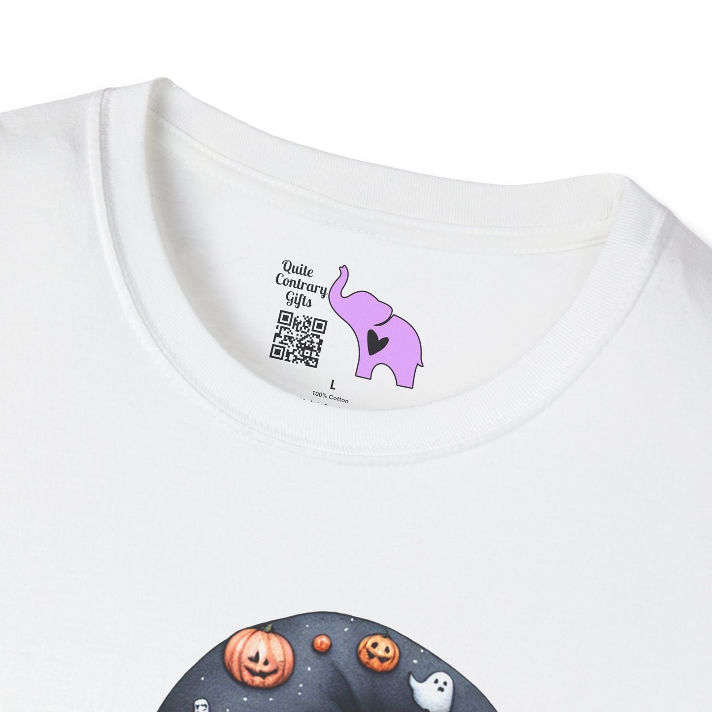Spooky Season Cute Ghost Adult T-shirt