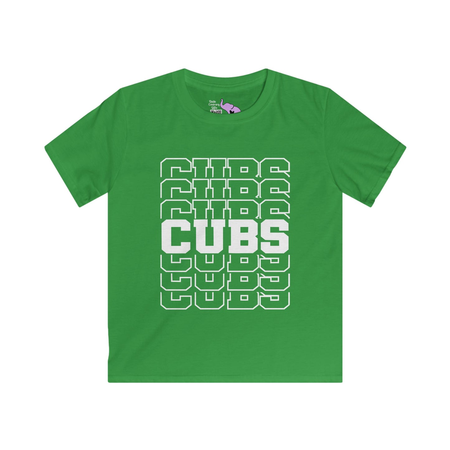 Cubs (Stacked) Youth Softstyle Tee