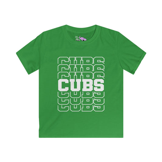 Cubs (Stacked) Youth Softstyle Tee