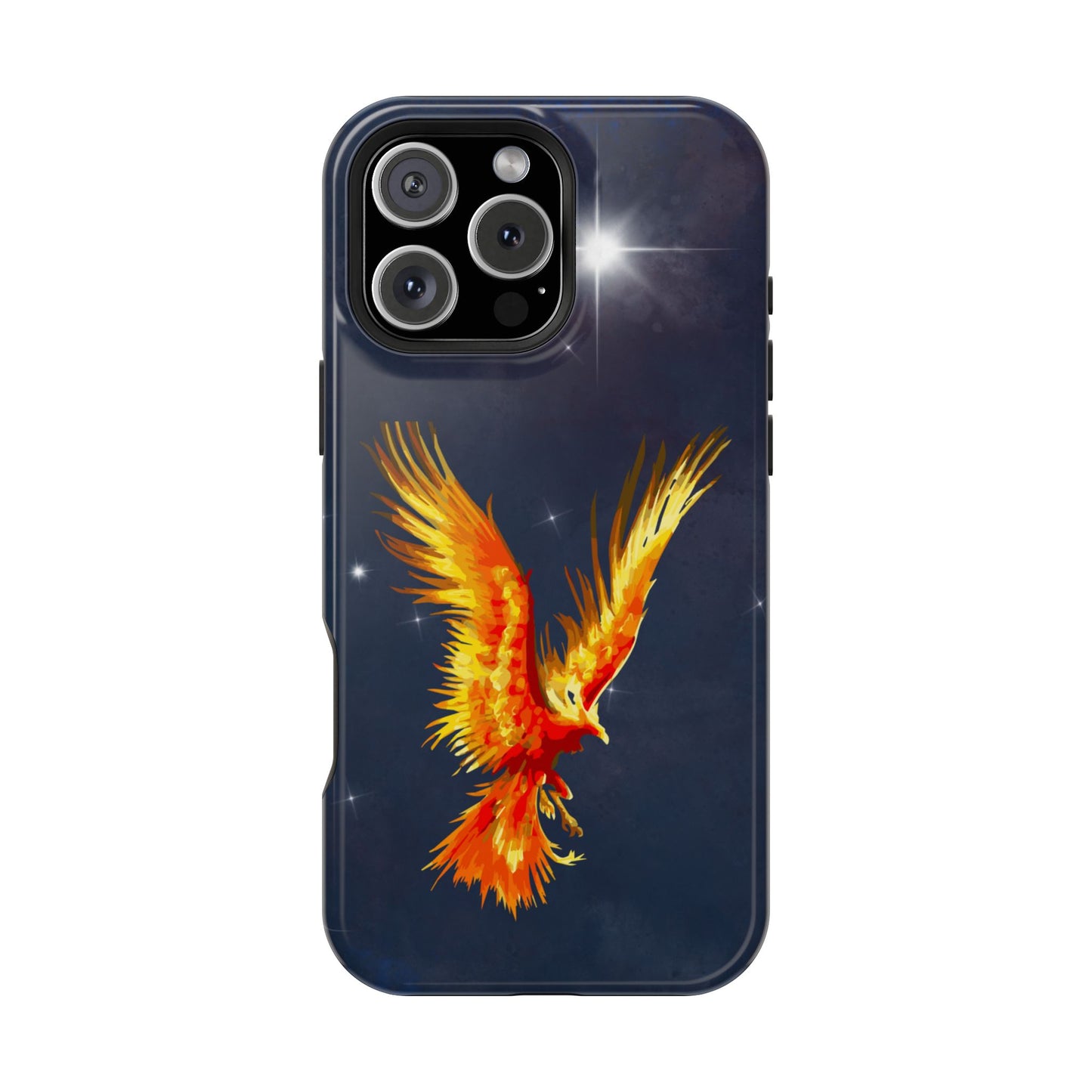 Phoenix Over Nebula MagSafe® Compatible Tough Case for iPhone