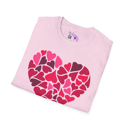 Hearts Within A Heart Adult T-shirt