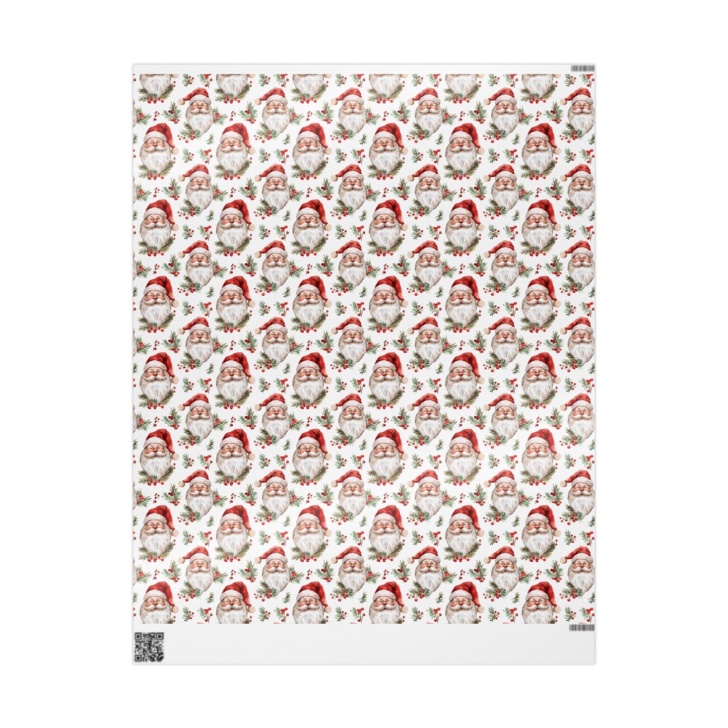 Berry Merry Santa Wrapping Paper