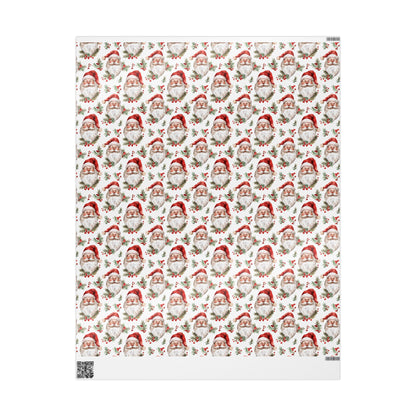 Berry Merry Santa Wrapping Paper