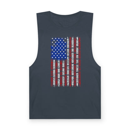 American Flag w/States Tank Top