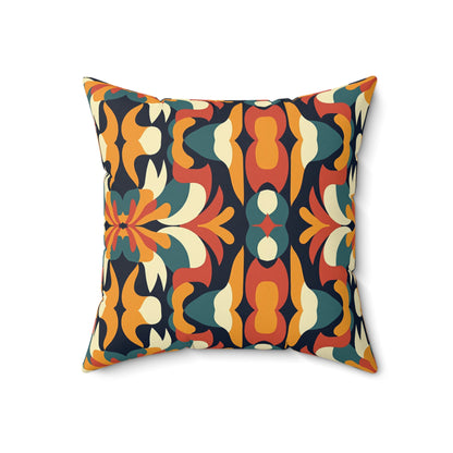 Autumn Kaleidoscope Throw Pillow