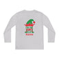 I'm The Aunt Elf Personalized Youth Long Sleeve Tee