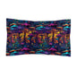 Psychedelic Spore Forest Microfiber Pillow Sham