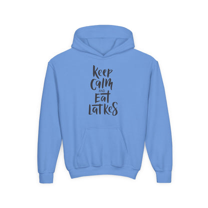 Keep Calm & Eat Latkes Youth Hoodie