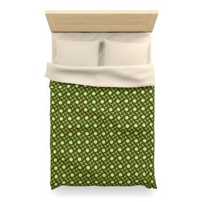 Pistachio Pinwheels Microfiber Duvet Cover
