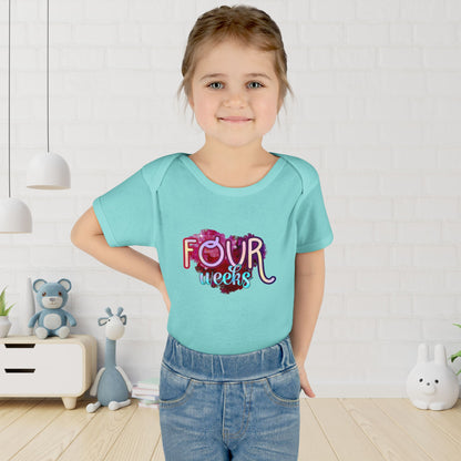Stardust Baby Milestone Bodysuit-Four Weeks