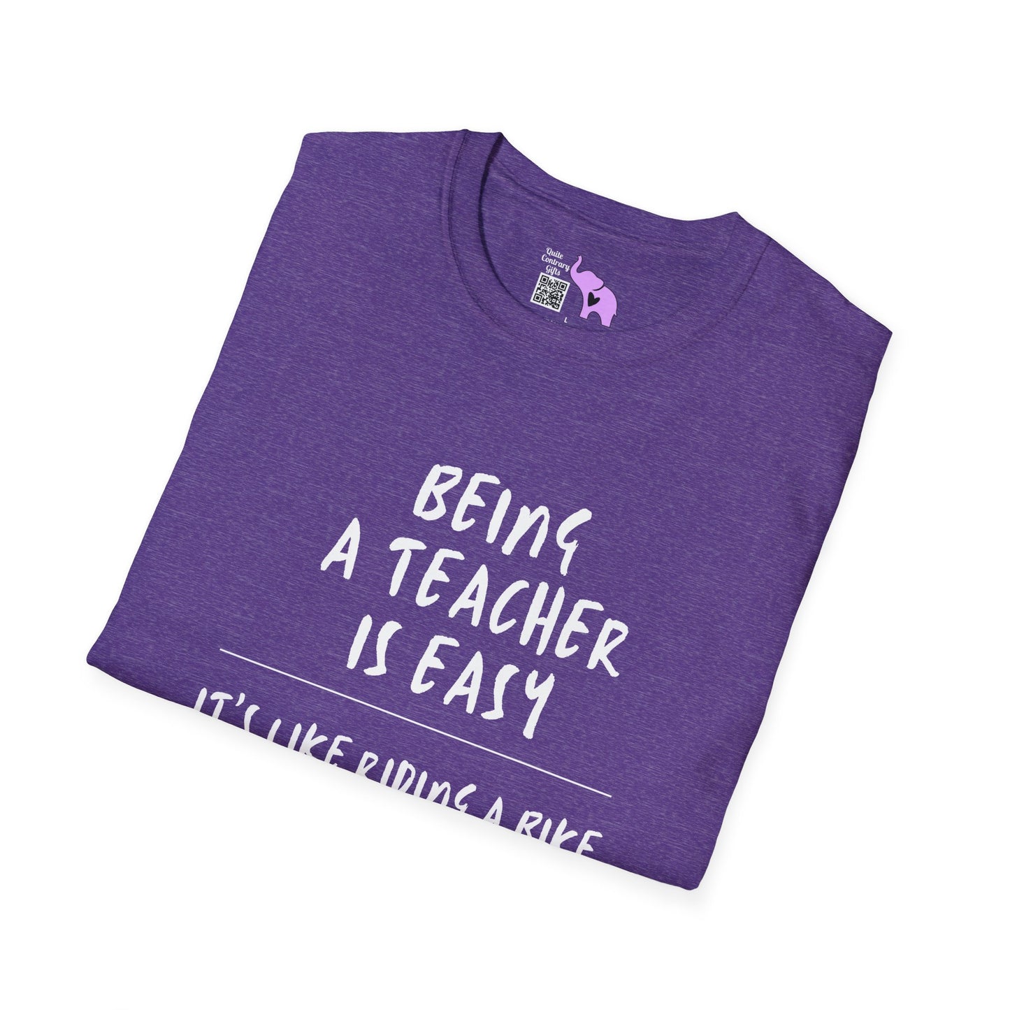 Being A Teacher Is Like Riding A Bike... Adult T-shirt