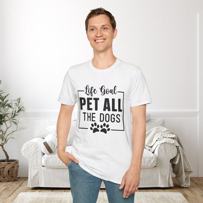 Life Goal Pet All The Dogs Adult T-shirt