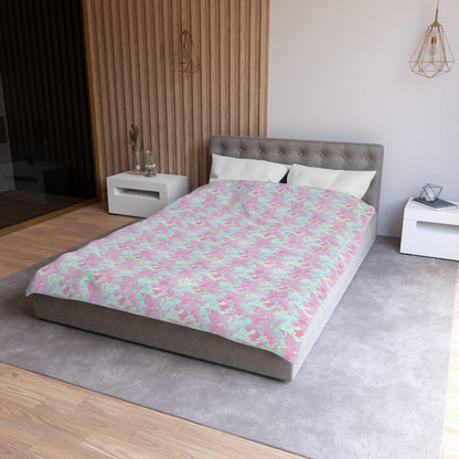 Berry Sorbet Camo Microfiber Duvet Cover