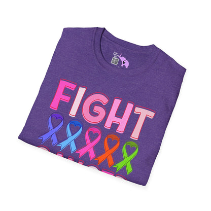 Fight Cancer in All Colors 6 Adult T-shirt