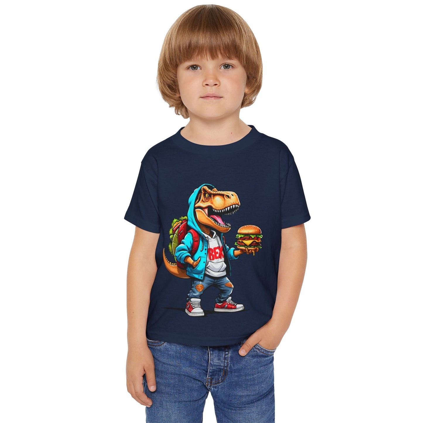 Dinosaur Hamburger Heavy Cotton™ Toddler T-shirt