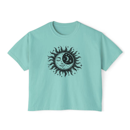 Celestial Sun/Moon Women's Boxy Tee