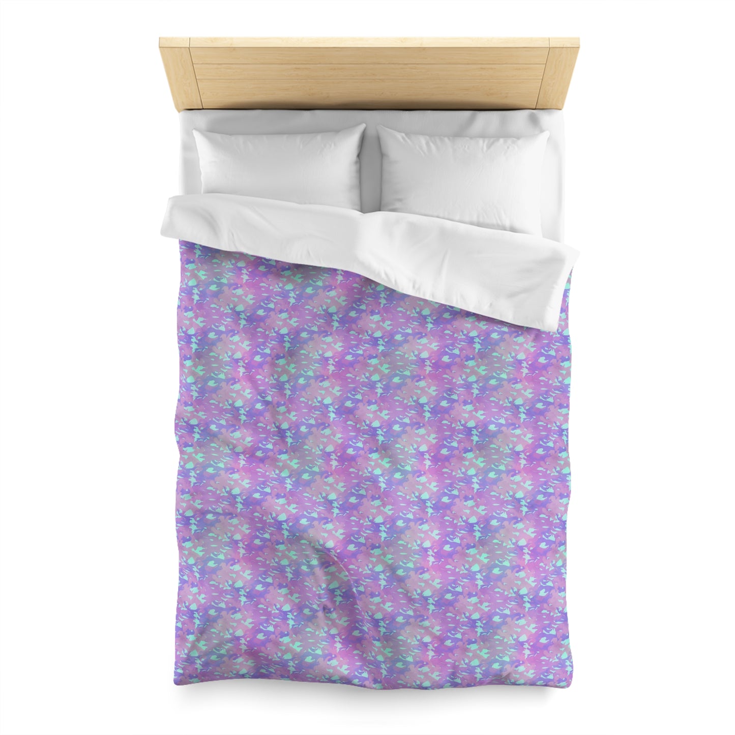 Lavender Mist Camo Duvet Bedding Set
