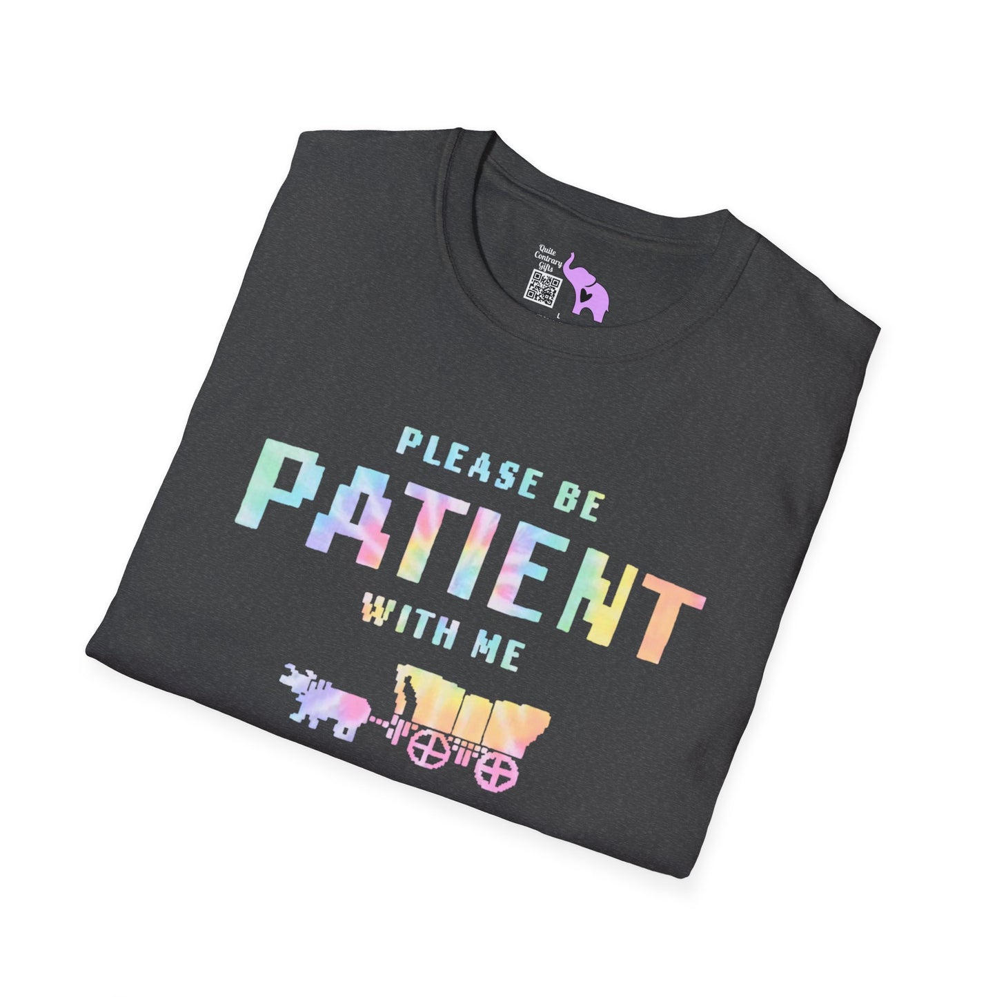 Please Be Patient With Me I'm From The 1900's (Colorful Oregon Trail) Adult T-shirt