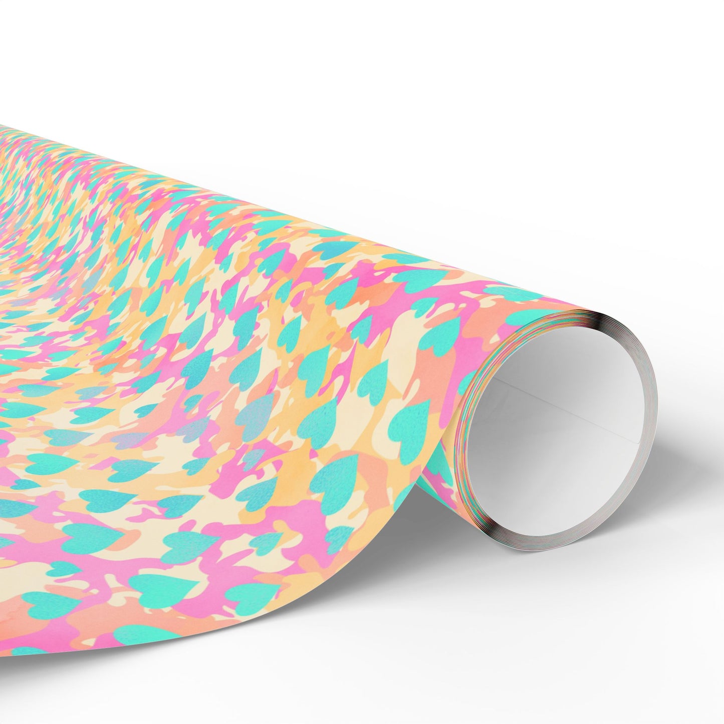Sweetheart Camo Wrapping Paper