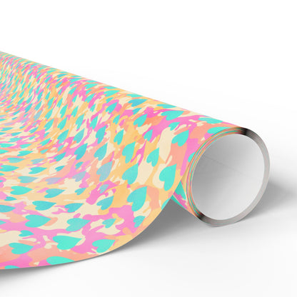 Sweetheart Camo Wrapping Paper