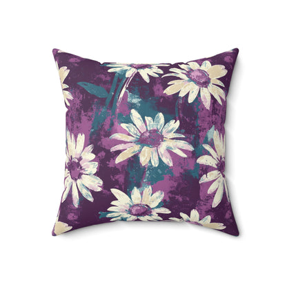 Twilight Daisy Meadow Throw Pillow