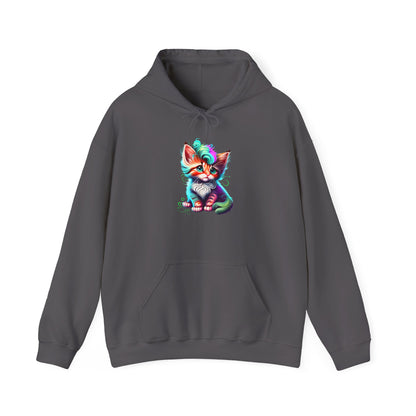 Cute Colorful Kitten 2 Heavy Blend™ Hooded Sweatshirt