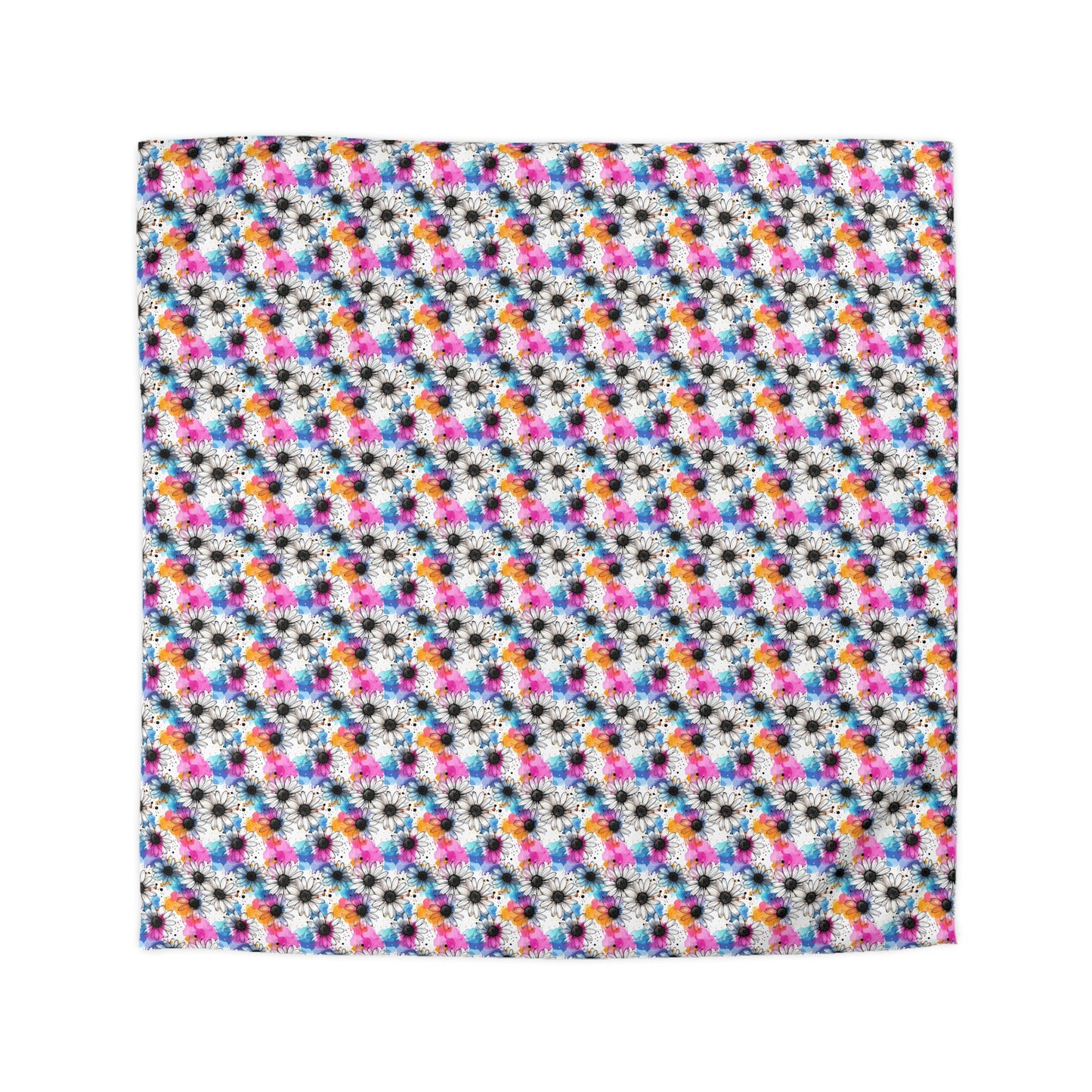 Watercolor Daisy Dream Microfiber Duvet Cover