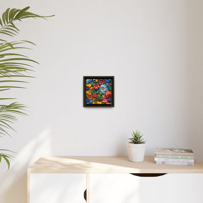 Vived 3D Flowers Framed Canvas Art