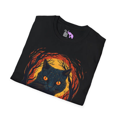 Creepy Black Cats 9 Adult T-shirt