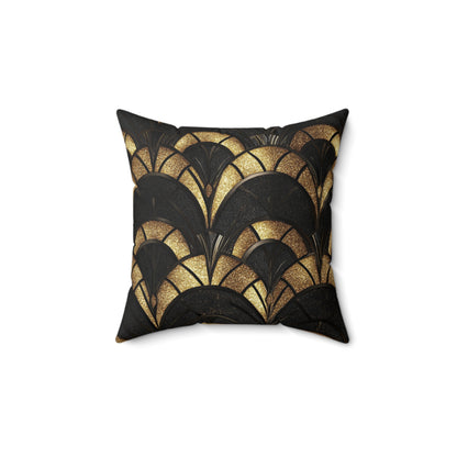 Gilded Elegance Throw Pillow