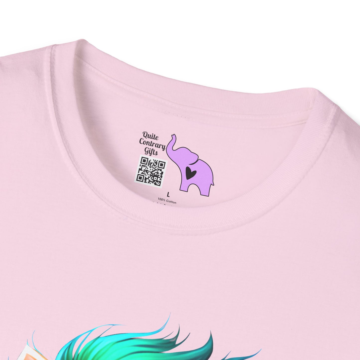 Cute Colorful Kitten w/Soccer Ball Adult T-shirt