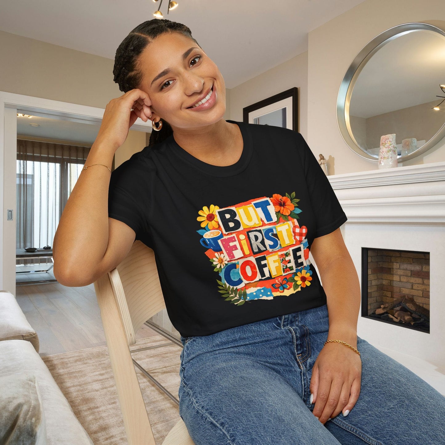 But First Coffee Adult T-shirt