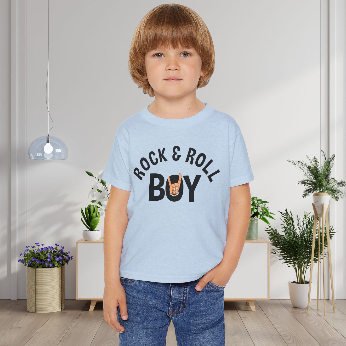 Rock & Roll Boy Heavy Cotton™ Toddler T-shirt