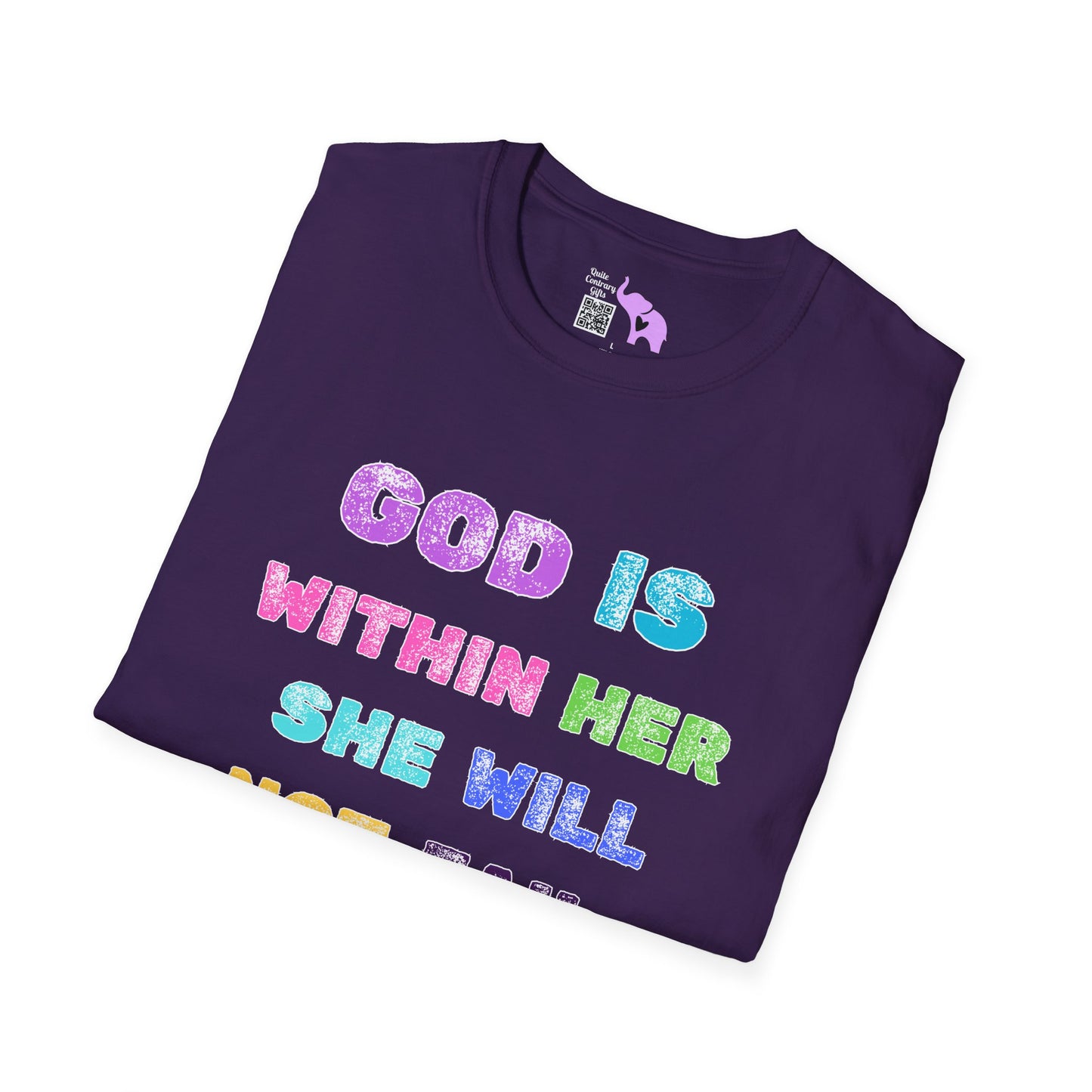 God Is Within Her She Will Not Fail Psalm 46:5 Adult T-shirt