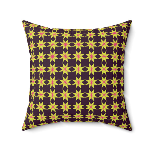 Golden Radiance Throw Pillow