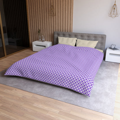 Purple Prism Garden Microfiber Duvet Cover