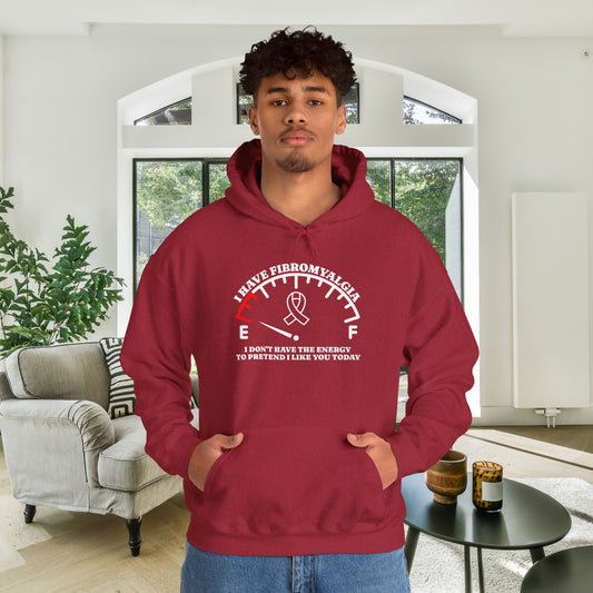 I Have Fibromyalgia I Don't Have The Energy... Heavy Blend™ Hooded Sweatshirt