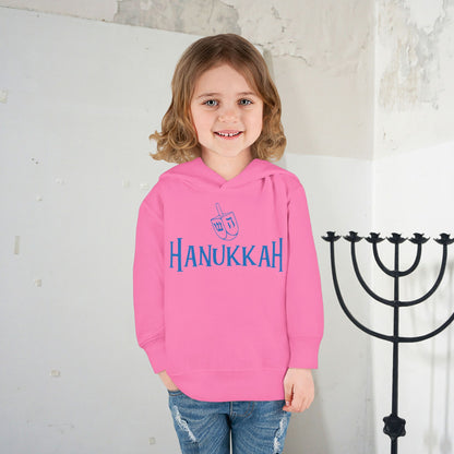 Hanukkah Toddler Pullover Fleece Hoodie