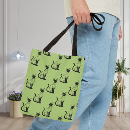 Siamese Charm – Sage Garden Canvas Tote Bag