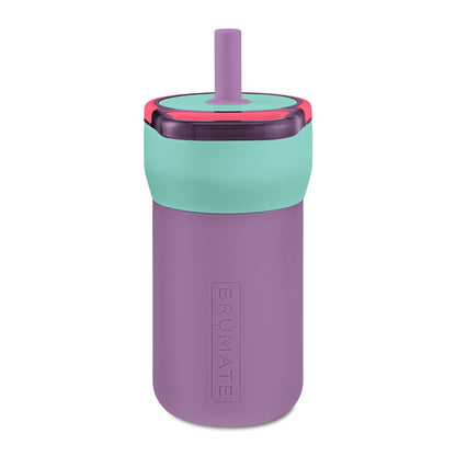 Personalized Kids 12oz Leakproof Straw Tumbler — Engraved Name Water Bottle