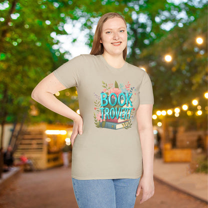 Booktrovert (Floral) Adult T-shirt